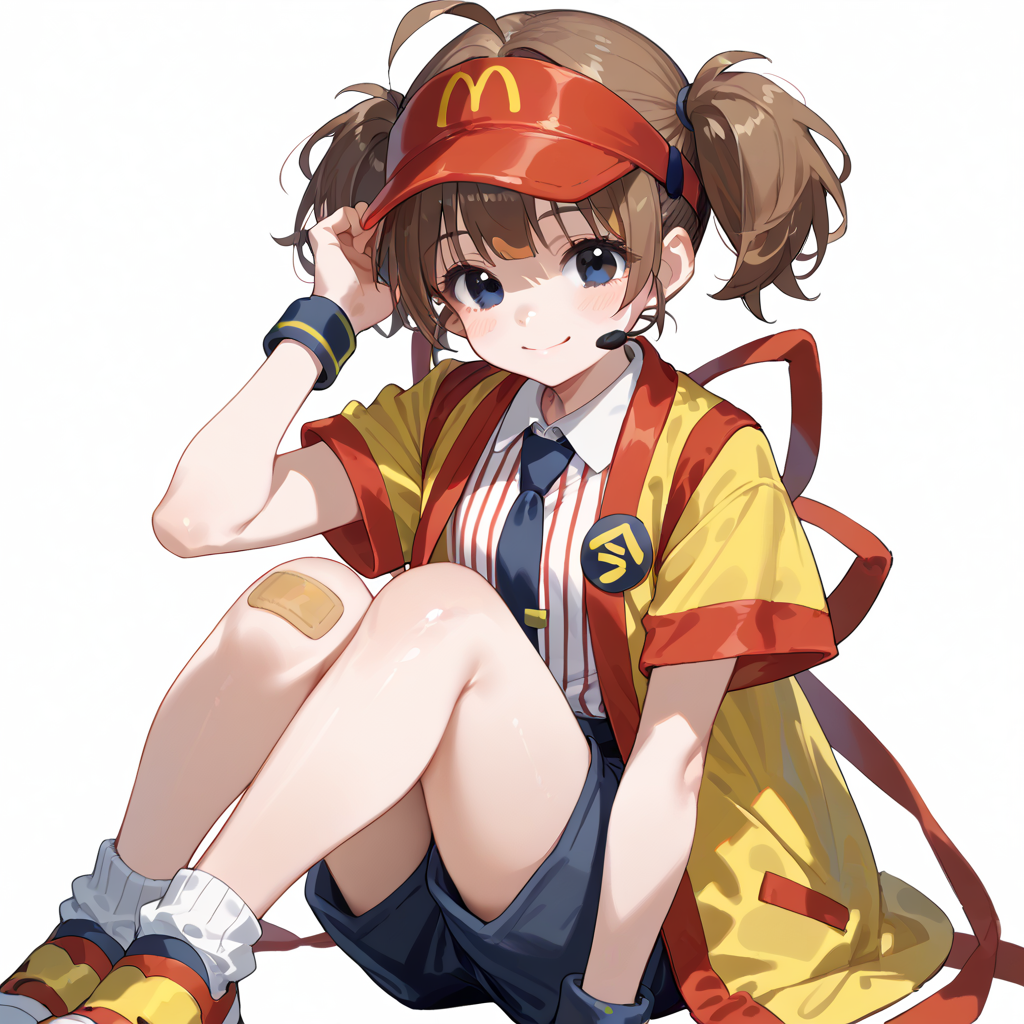03054-3839829225-score_9, score_8_up, score_7_up, simple background, smile,_1girl, tabemi, brown hair, visor cap, shorts, vertical stripes shirt,.png